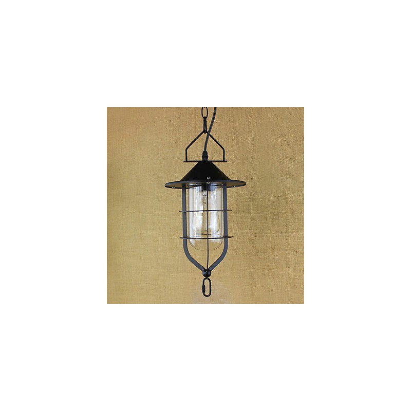 Lámpara colgante industrial estilo pastoral rústico retro americano