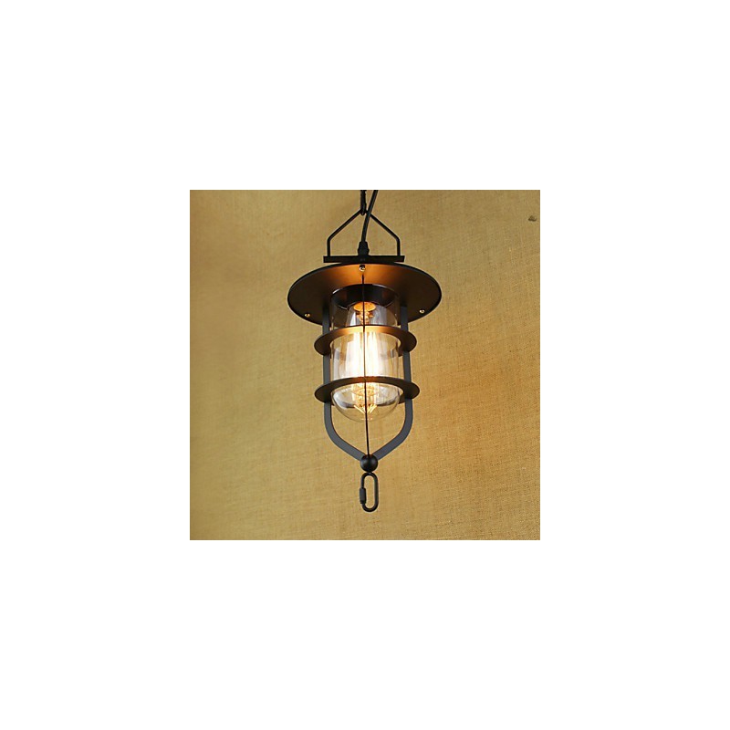 Lámpara colgante industrial estilo pastoral rústico retro americano
