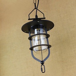 Lámpara colgante industrial estilo pastoral rústico retro americano