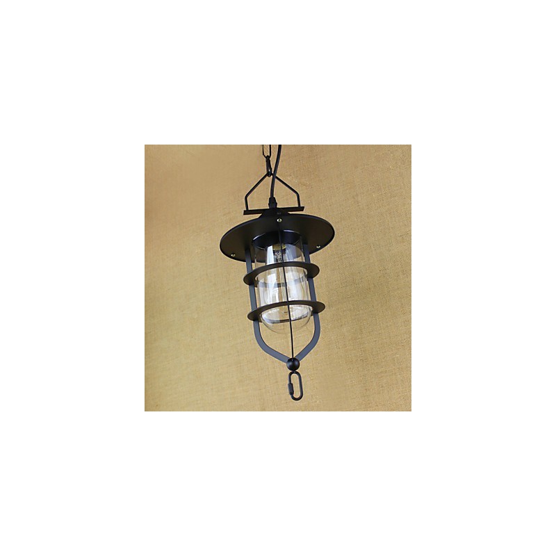 Lámpara colgante industrial estilo pastoral rústico retro americano
