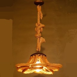 Lámpara de cuerda estilo pastoral americano retro