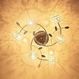 Lámpara empotrada moderna contemporánea de cristal galvanizado