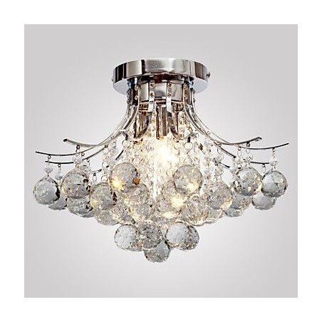 Lámpara de araña moderna de cristal de 3 luces Lámpara de araña moderna de cristal de 3 luces