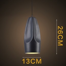 Lámpara colgante de metal con pintura estilo mini retro vintage