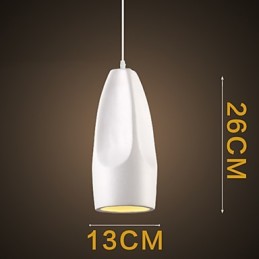 Lámpara colgante de metal con pintura estilo mini retro vintage