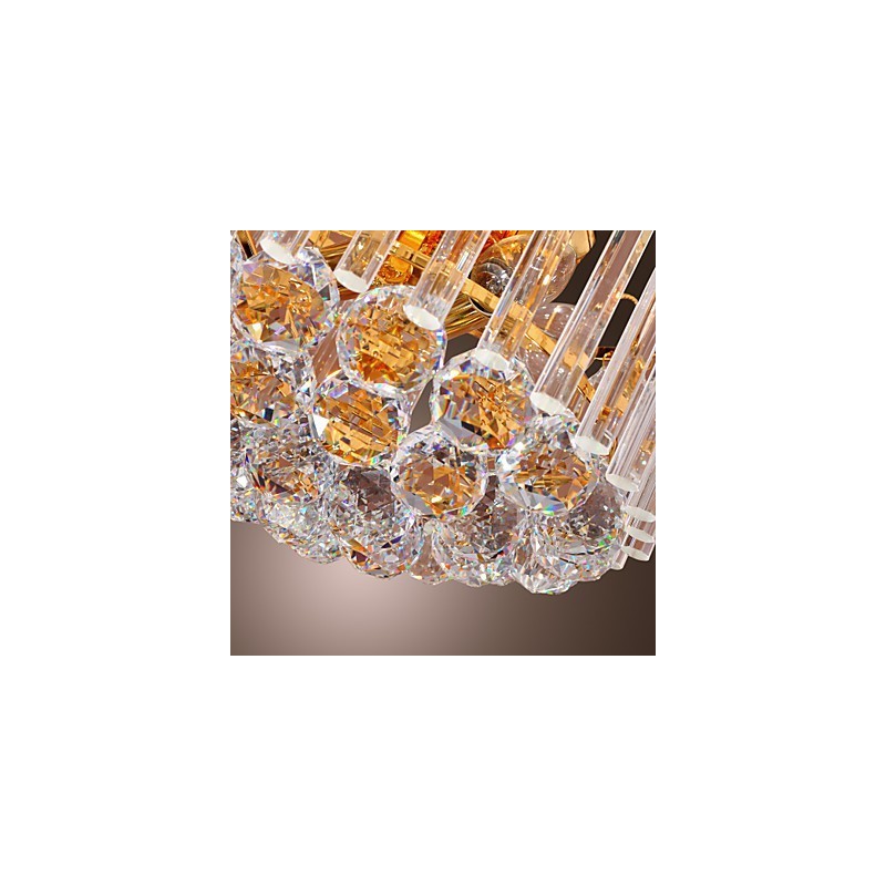 Lámpara de araña de cristal de lujo con 7 luces