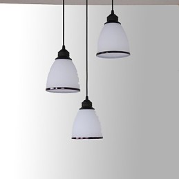 Lámpara colgante de metal estilo retro mini
