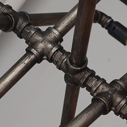 Lámpara colgante de tubo de ajuste largo