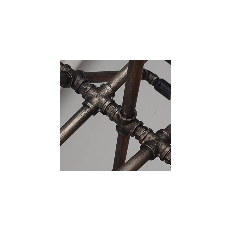 Lámpara colgante de tubo de ajuste largo