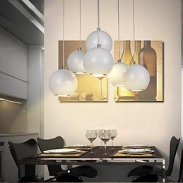 Lámpara colgante moderna de estilo globo mini de alta calidad para cafetería