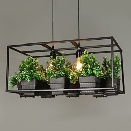 Lámpara colgante de diseño decorativo contemporáneo moderno (no incluye plantas)
