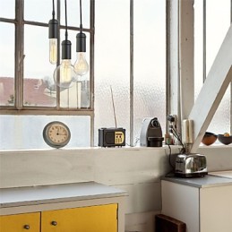 Lámpara colgante de metal con pintura estilo mini vintage para garaje