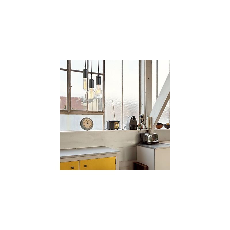 Lámpara colgante de metal con pintura estilo mini vintage para garaje