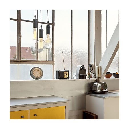 Lámpara colgante de metal con pintura estilo mini vintage para garaje