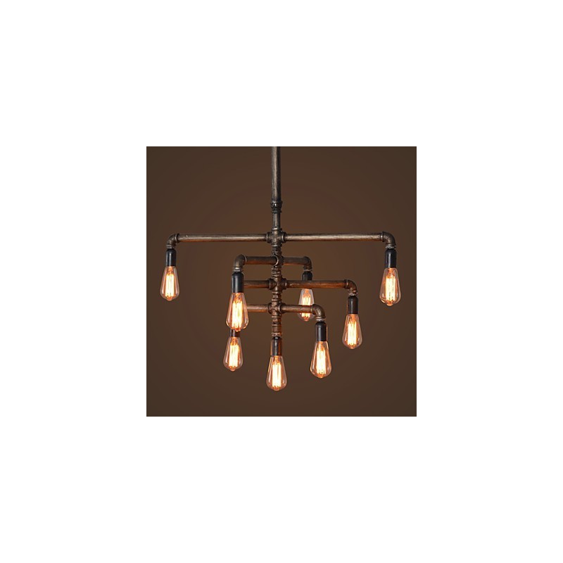 Lámpara colgante de tubo de ajuste largo