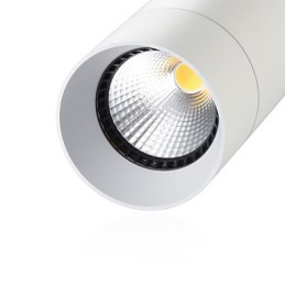 GE 05032 8W 136mm 1 Luz Mini Lámpara Colgante Blanco Empolvado con Aluminio