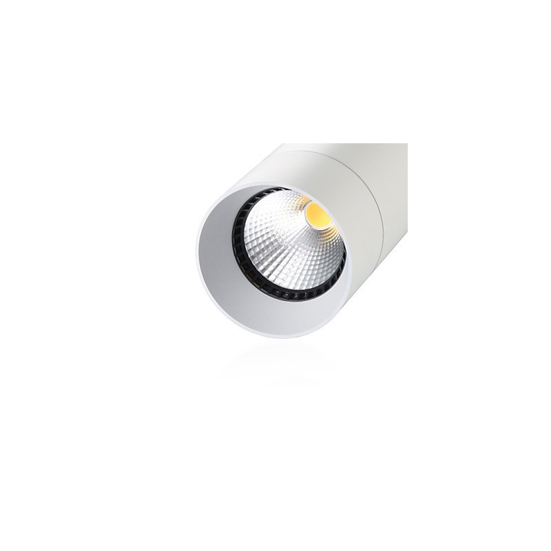 GE 05032 8W 136mm 1 Luz Mini Lámpara Colgante Blanco Empolvado con Aluminio