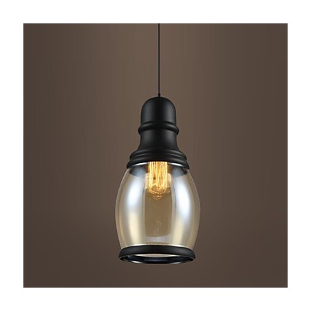 Lámparas de loft de iluminación retro, lámpara colgante de vidrio Lámparas de loft de iluminación retro, lámpara colgante de vidrio