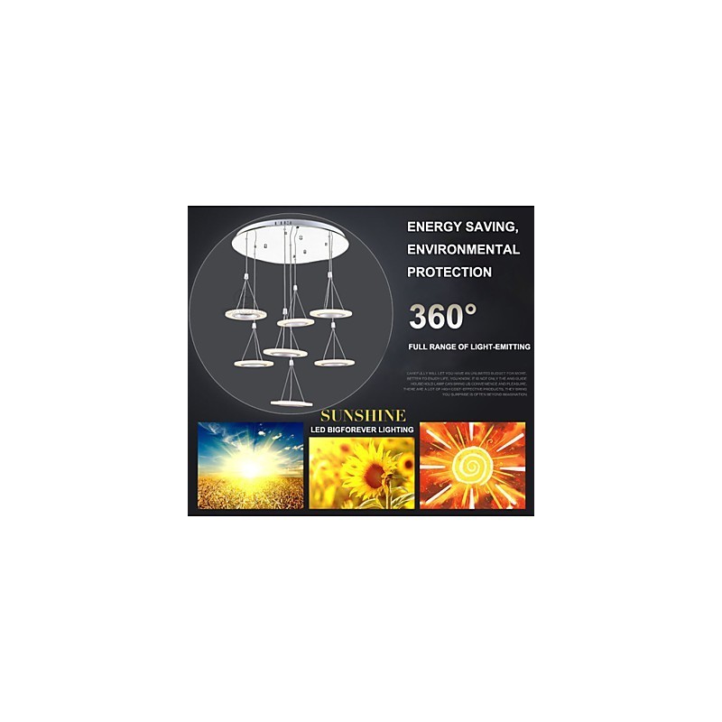 Iluminación colgante para interiores de oficina de 63 W