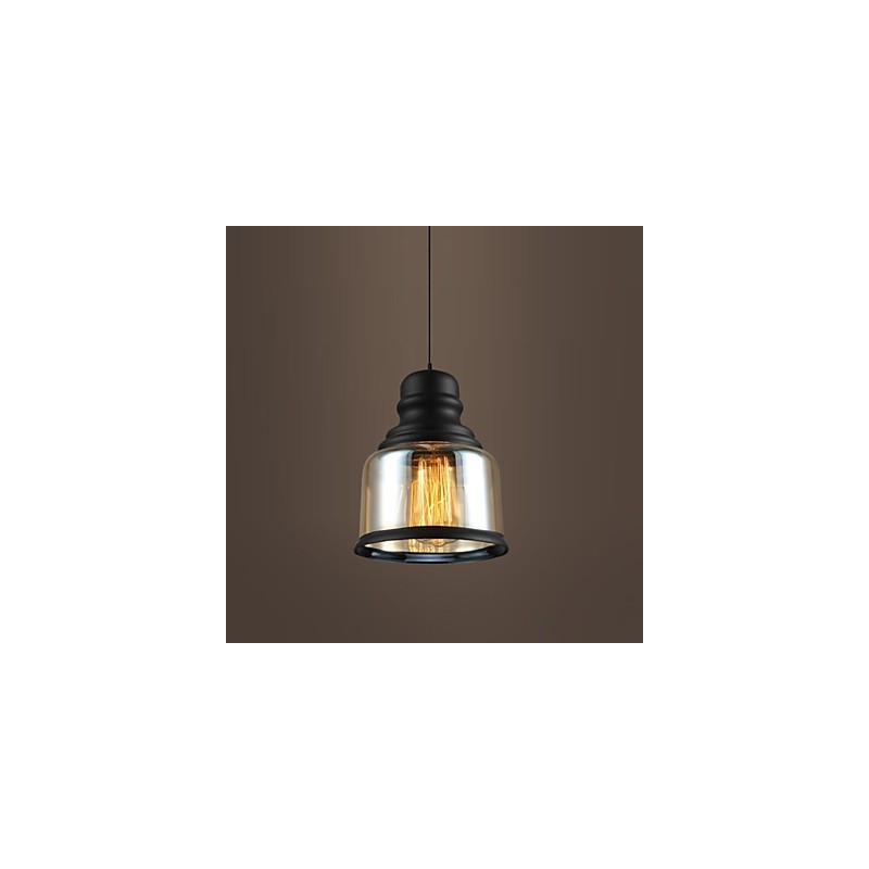 Lámparas de loft de iluminación retro, lámpara colgante de vidrio