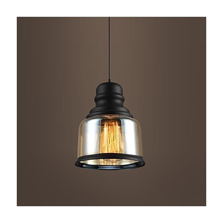 Lámparas de loft de iluminación retro, lámpara colgante de vidrio Lámparas de loft de iluminación retro, lámpara colgante de vidrio
