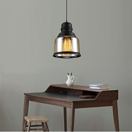 Lámparas de loft de iluminación retro, lámpara colgante de vidrio