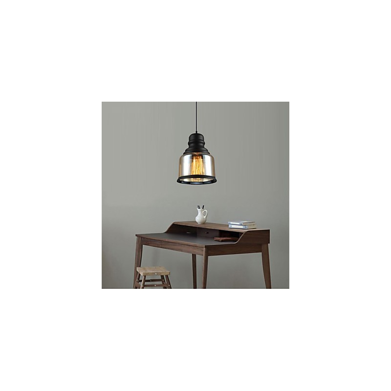 Lámparas de loft de iluminación retro, lámpara colgante de vidrio