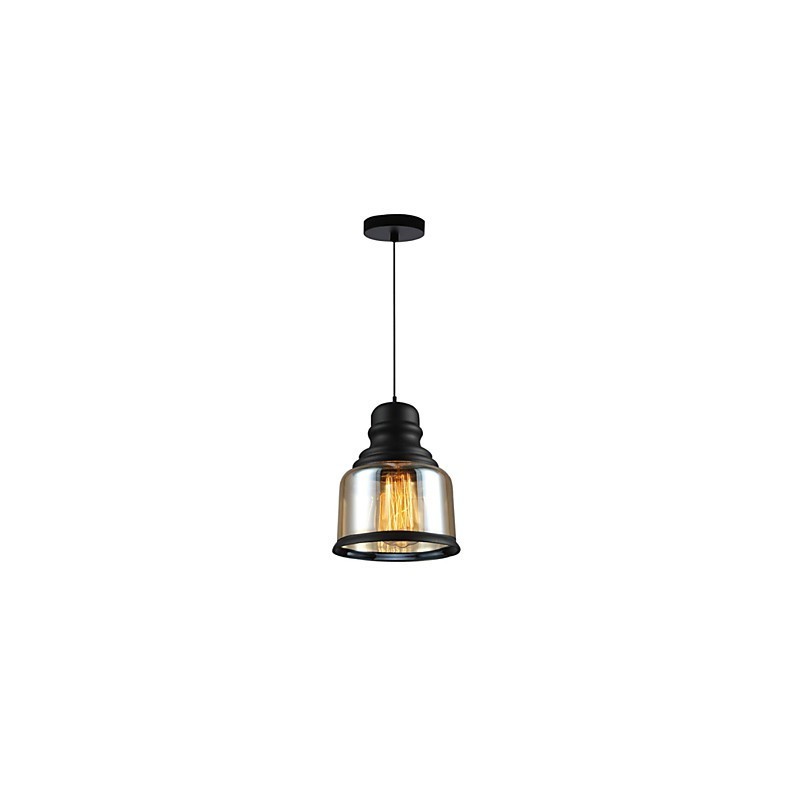 Lámparas de loft de iluminación retro, lámpara colgante de vidrio