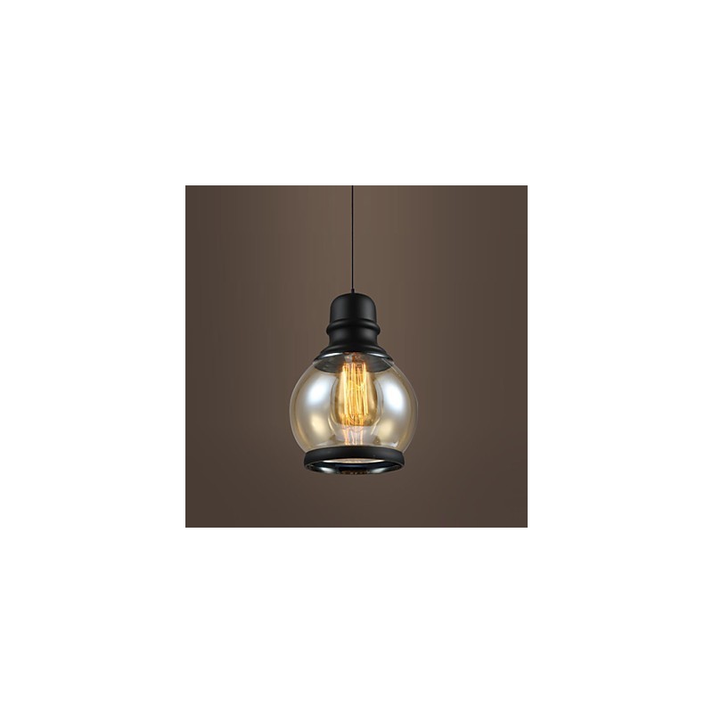 Lámparas de loft de iluminación retro, lámpara colgante de vidrio