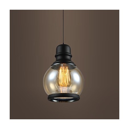 Lámparas de loft de iluminación retro, lámpara colgante de vidrio Lámparas de loft de iluminación retro, lámpara colgante de vidrio