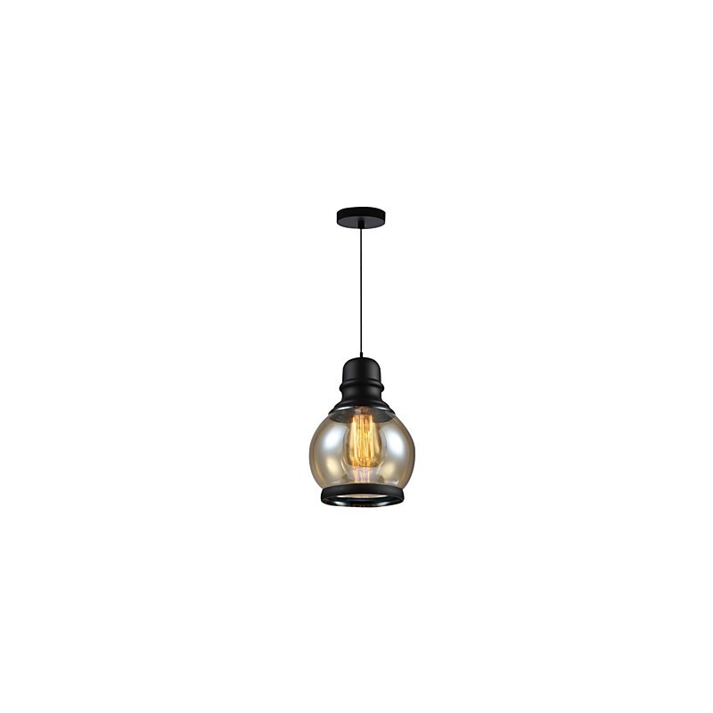Lámparas de loft de iluminación retro, lámpara colgante de vidrio