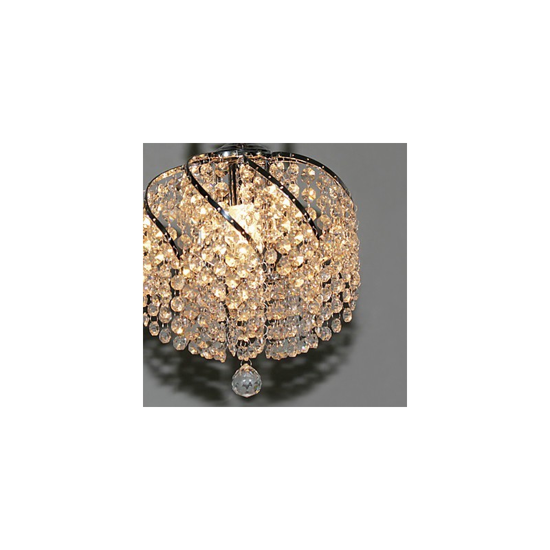 Lámpara colgante de cristal elegante con 1 luz