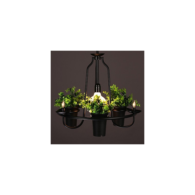 Lámpara colgante de diseño decorativo contemporáneo moderno (no incluye plantas)