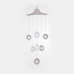 Lámpara colgante de 63 W, iluminación decorativa moderna para el hogar