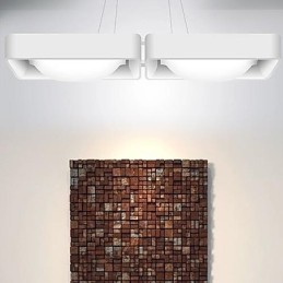 Lámparas colgantes de 2 luces modernas, sencillas y artísticas.