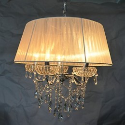 Lámpara colgante Dainty Chic de 5 luces con diseño de flor