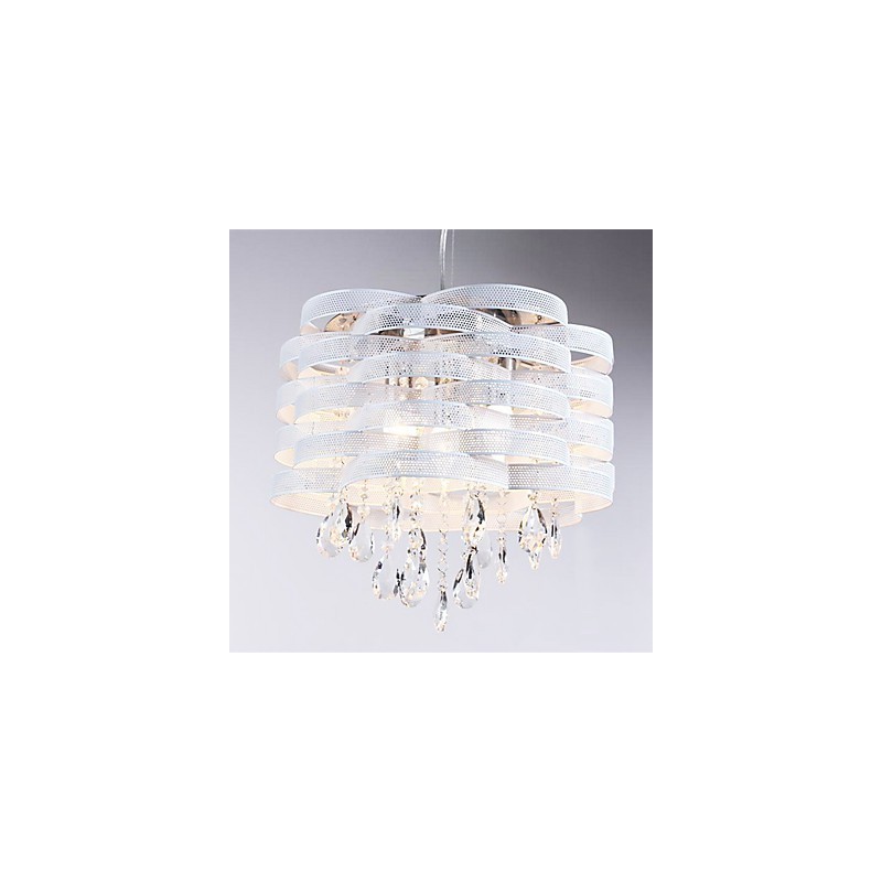 Lámpara colgante de cristal elegante con 3 luces