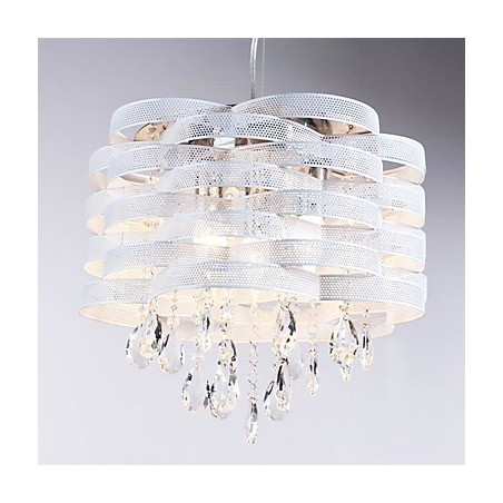 Lámpara colgante de cristal elegante con 3 luces Lámpara colgante de cristal elegante con 3 luces