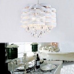 Lámpara colgante de cristal elegante con 3 luces