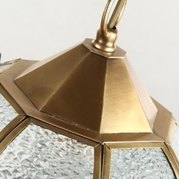 Lámparas colgantes de cristal estilo mini, tradicionales, clásicas, de metal.