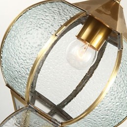 Lámparas colgantes de cristal estilo mini, tradicionales, clásicas, de metal.