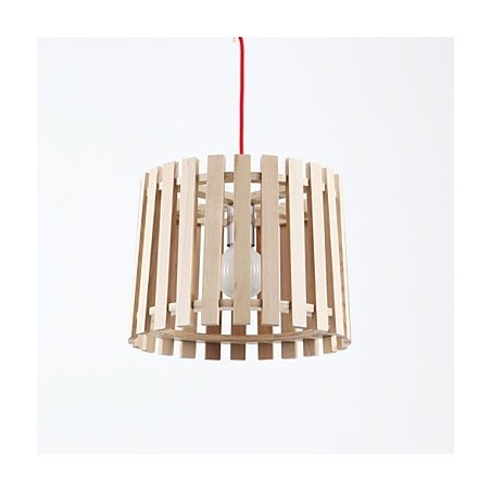 Lámparas colgantes estilo mini, modernas y contemporáneas de madera.