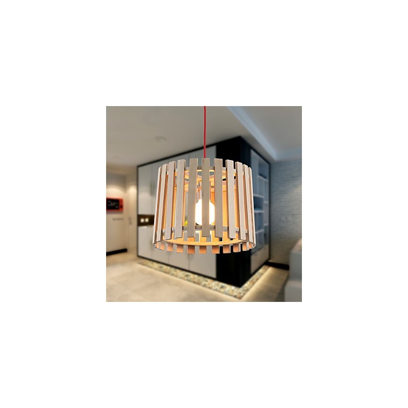 Lámparas colgantes estilo mini, modernas y contemporáneas de madera.