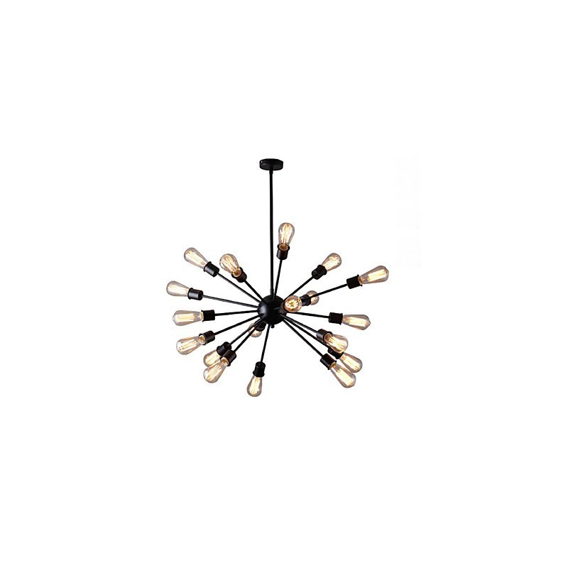 Lámpara colgante moderna de 20 luces con diseño radial