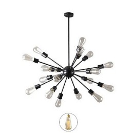 Lámpara colgante moderna de 20 luces con diseño radial