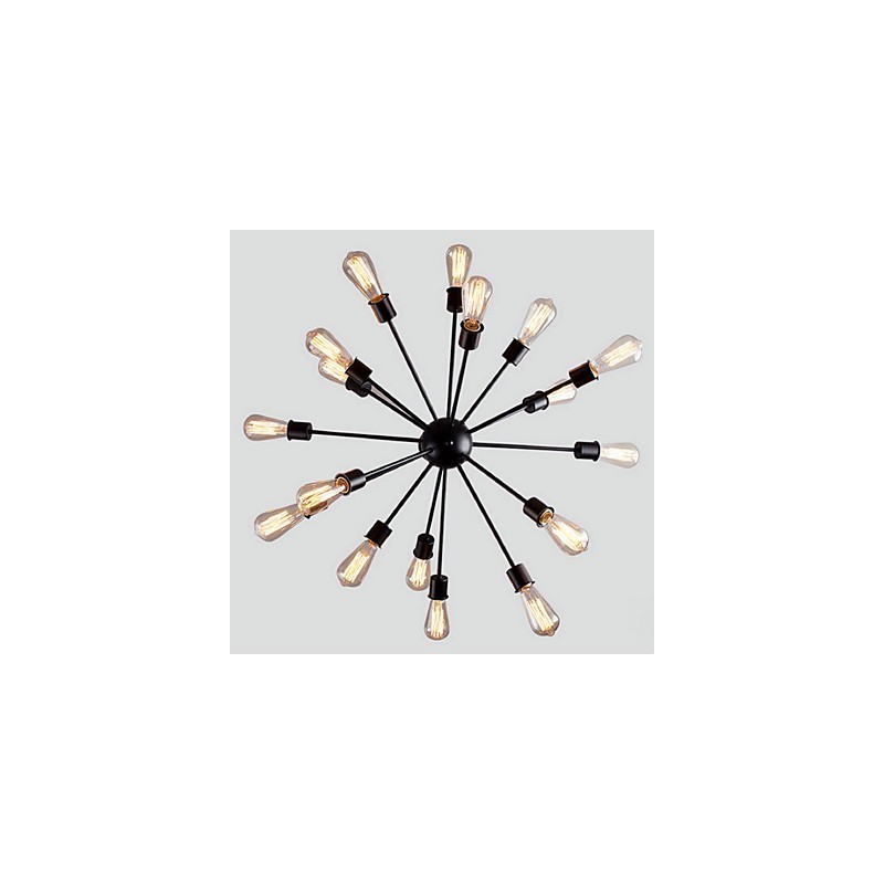 Lámpara colgante moderna de 20 luces con diseño radial