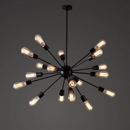 Lámpara colgante moderna de 20 luces con diseño radial