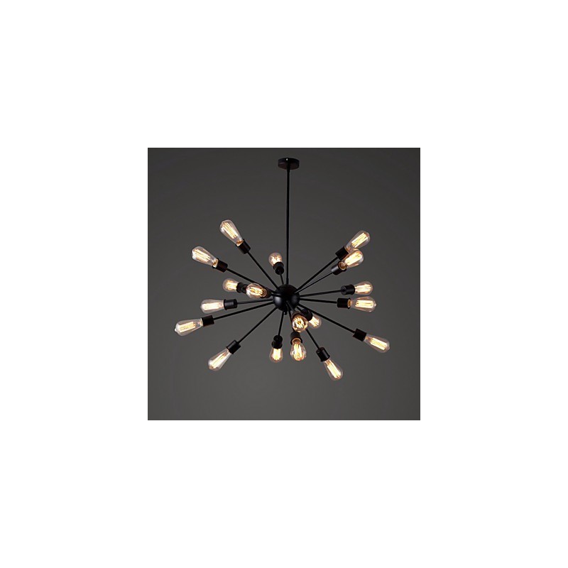 Lámpara colgante moderna de 20 luces con diseño radial