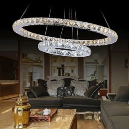 Lámpara colgante de hotel, lámpara de araña de cristal, lámparas de techo, accesorios con blanco cálido y frío