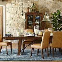 Lámpara colgante de cristal con pintura estilo campestre en miniatura